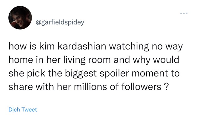 Kim Kardashian bị khủng bố vì thản nhiên spoil chi tiết đắt giá của Spider-Man: No Way Home - Hình 2