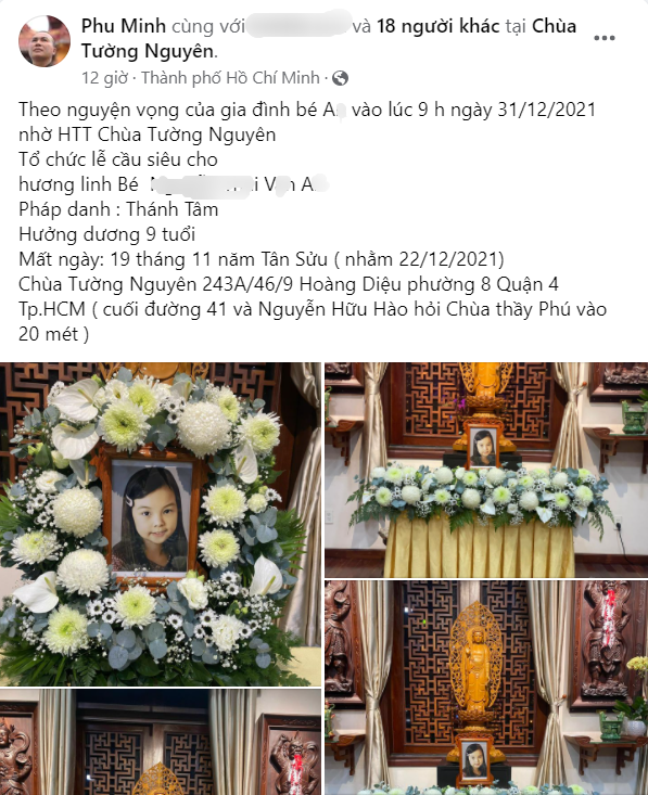 Lễ cầu siêu đẫm nước mắt của bé 8 tuổi bị dì ghẻ bạo hành, không khí tang thương bao trùm - Hình 1