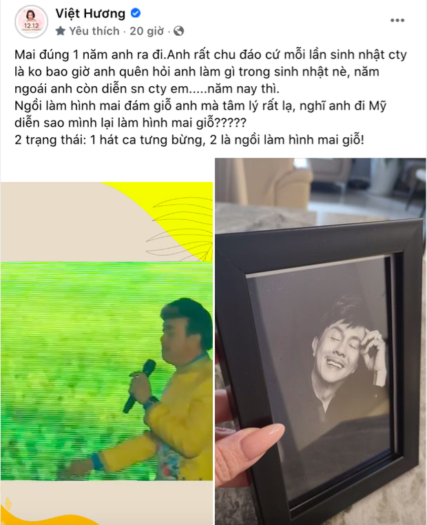 Việt Hương tự tay chuẩn bị lễ giỗ đầu cho cố NS Chí Tài, nói một câu khiến netizen xúc động - Hình 1