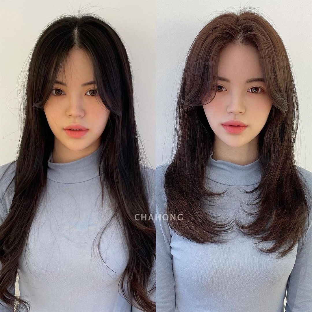 Chưa biết cắt tóc kiểu gì cho xinh thì học Lisa và hội gái Hàn diện tóc layer để có visual thăng hạng - Hình 7