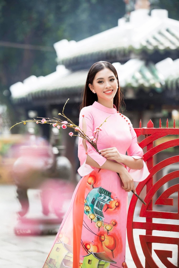 Học sao Việt cách lựa chọn áo dài Tết xinh lung linh - Hình 7