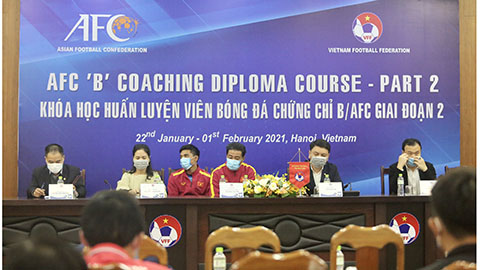 Kết thúc khóa đào tạo HLV chứng chỉ B AFC 2021 - Hình 1