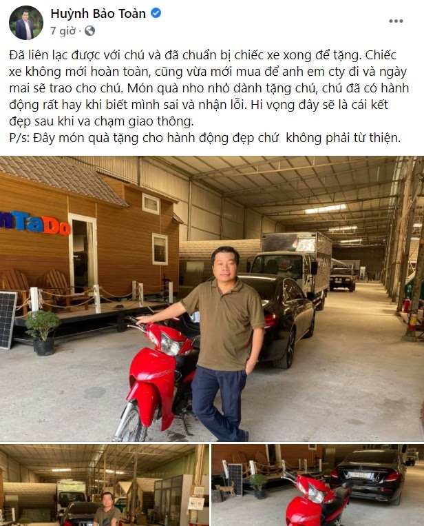 Dừng xe nhặt tiền gây tai nạn: Chủ xe Mercedes không bắt đền, mà còn tặng tiền và món quà giá trị - Hình 3