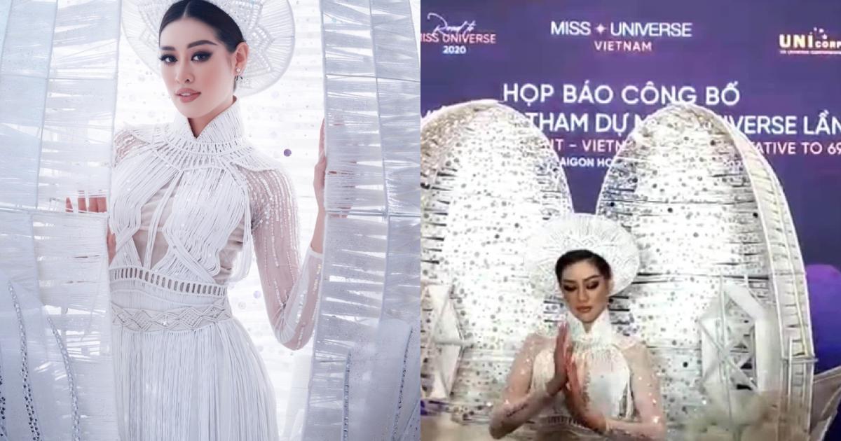 Kén Em  trang phục dân tộc của Khánh Vân tại Miss Universe 2020  Phụ Nữ  Ngày Nay