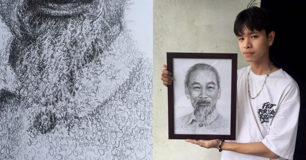 Hãy khám phá vẻ đẹp độc đáo của tác phẩm vẽ Bác Hồ bằng chữ Việt Nam. Với sự kết hợp tinh tế giữa nghệ thuật và chữ viết, những tác phẩm này đã thu hút sự quan tâm và yêu thích của rất nhiều Netizen đam mê nghệ thuật.