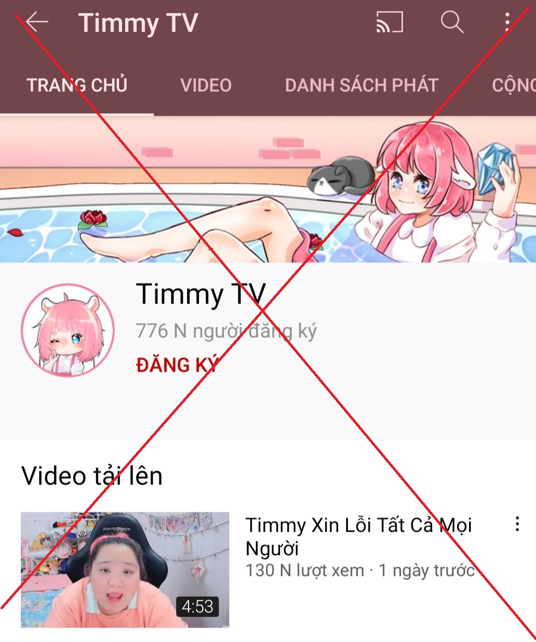 Kênh YouTube Timmy TV bị xử phạt 15 triệu đồng