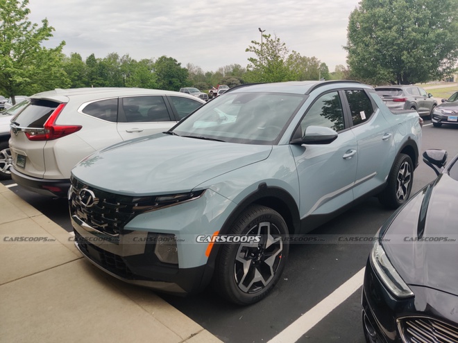 Bán tải Hyundai Santa Cruz bản thương mại xuất hiện tại Mỹ - Hình 1
