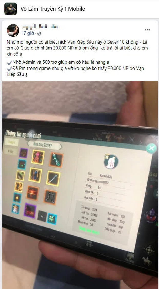 Chuyển nhầm số ngân phiếu cực lớn lên tới gần chục triệu VNĐ trong VLTK 1 Mobile, game thủ khóc cầu cứu VNG - Hình 1