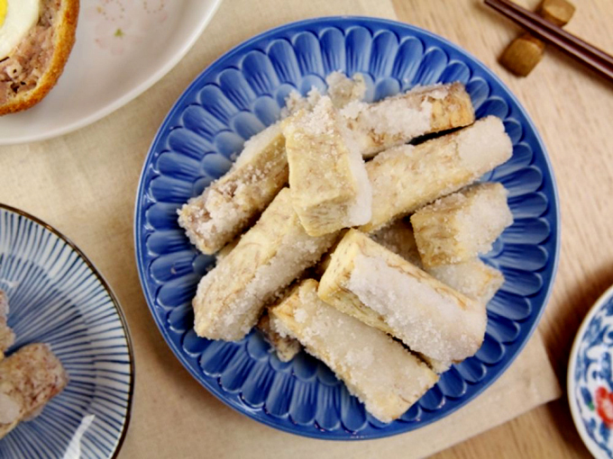 Khoai môn tẩm đường chiên - Hình 1
