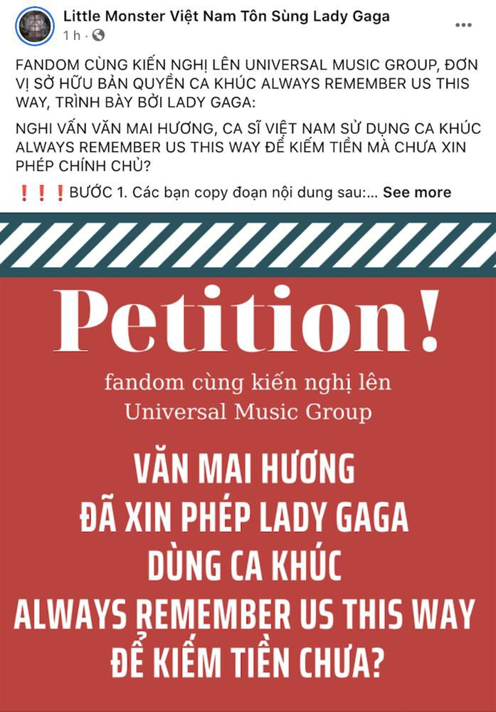 Văn Mai Hương bị fan Lady Gaga tại Việt Nam tố cover OST A Star Is Born kiếm tiền không xin phép - Hình 2