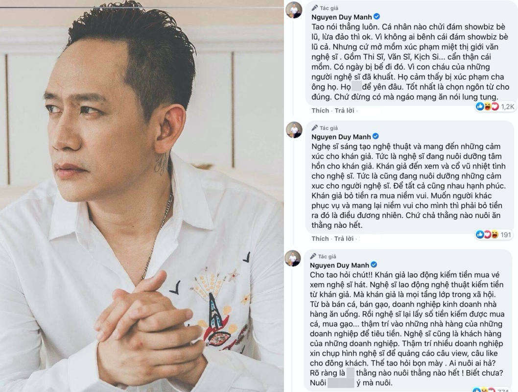 Bà Phương Hằng tuyên bố lột mặt trần trụi ca sĩ Duy Mạnh - Hình 2