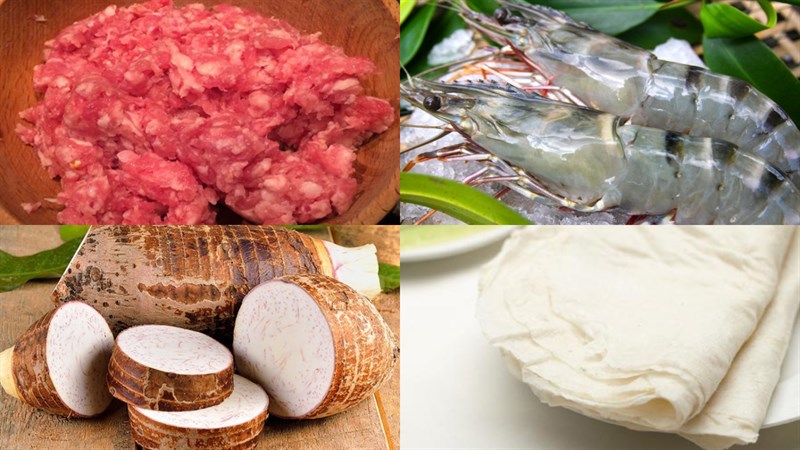 Cách làm chả giò tôm thịt khoai môn giòn tan thơm béo dễ làm tại nhà - Hình 1