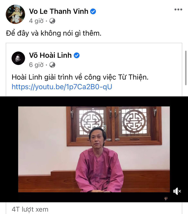Cát Phượng bật khóc, con trai và dàn sao đồng loạt đăng status sau khi NS Hoài Linh trần tình lùm xùm 15,4 tỷ từ thiện - Hình 2