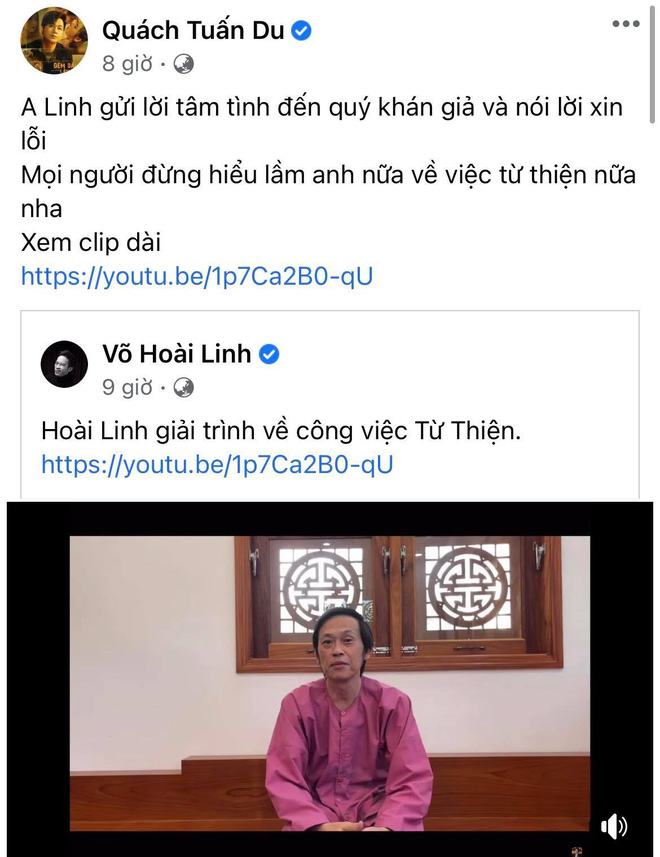 Cát Phượng bật khóc, con trai và dàn sao đồng loạt đăng status sau khi NS Hoài Linh trần tình lùm xùm 15,4 tỷ từ thiện - Hình 5
