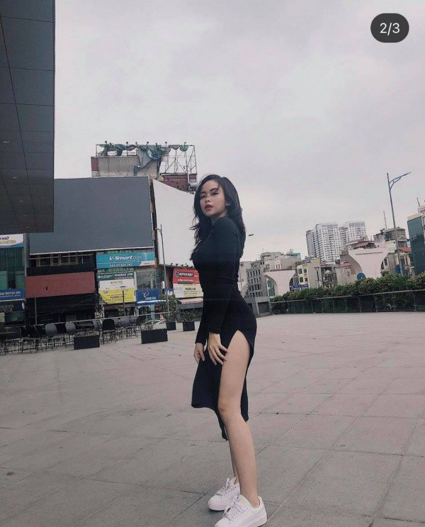 Thuý Quỳnh - Hotgirl diện váy xẻ tà không ngại tay từng stress vì cân nặng quá khổ - Hình 3