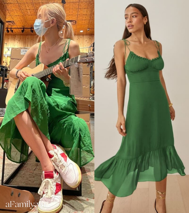 Rose HH - 🍃 Mặc váy xanh lá có làm anh xa lánh 🤭🤭 Xinh thế... | Facebook