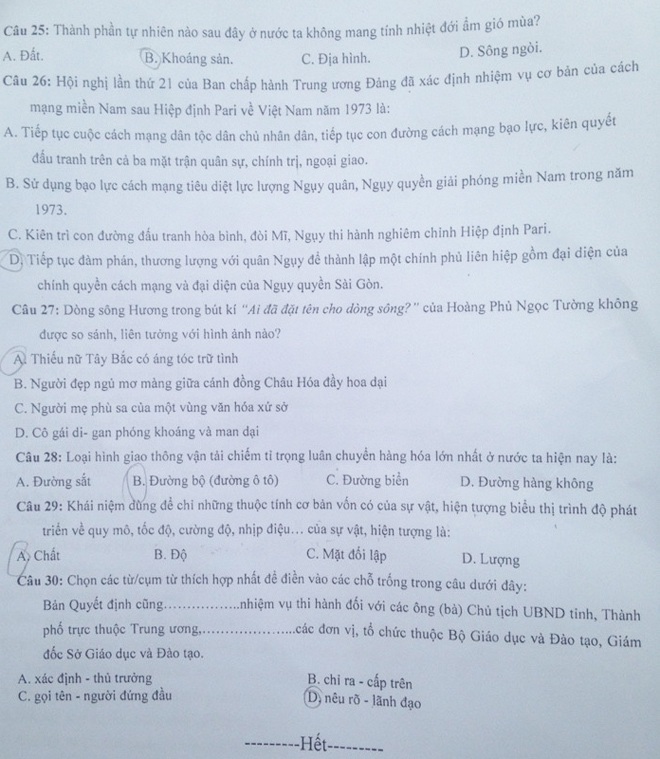 Tổng hợp đề thi Năng khiếu báo chí - Học viện Báo chí và Tuyên truyền từ năm 2015 đến nay - Hình 11