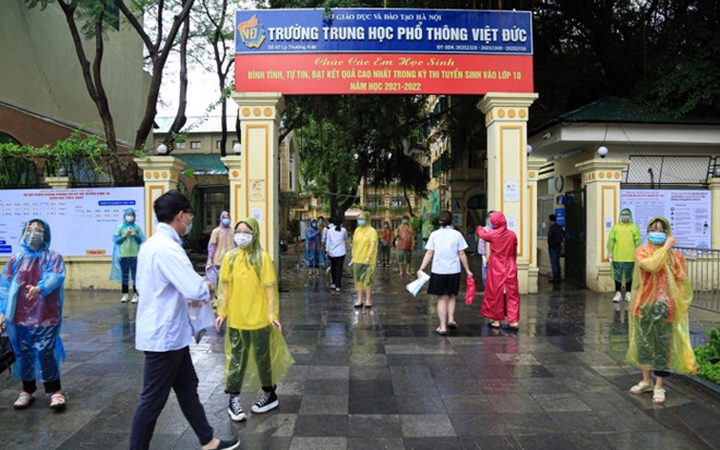 Bắc và Trung Bộ mưa to trong ngày đầu thi THPT Quốc gia - Hình 1