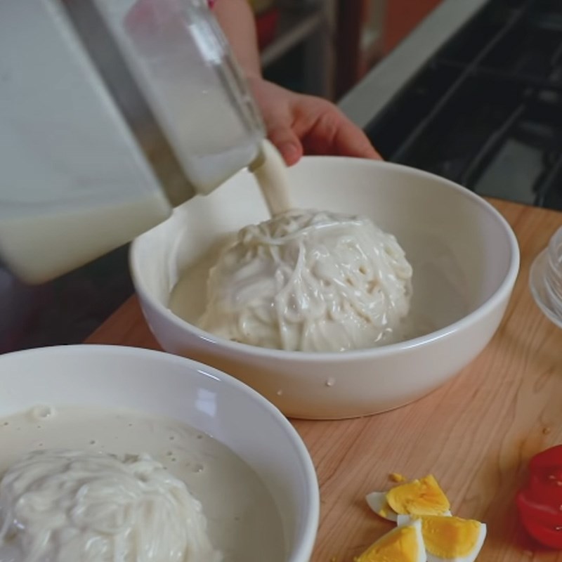 Cách làm mì lạnh sữa đậu nành (Kongguksu) Hàn Quốc thơm ngon chuẩn vị - Hình 18