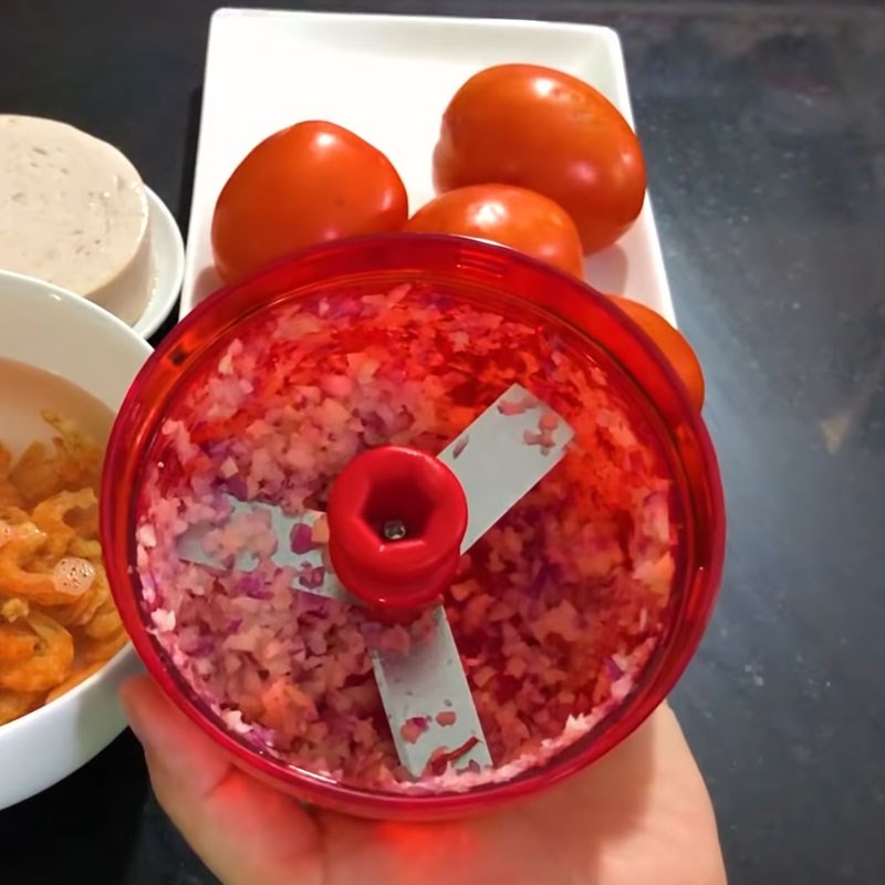 Cách nấu bún riêu tôm khô cực ngon mới lạ đậm đà cho bữa sáng - Hình 5