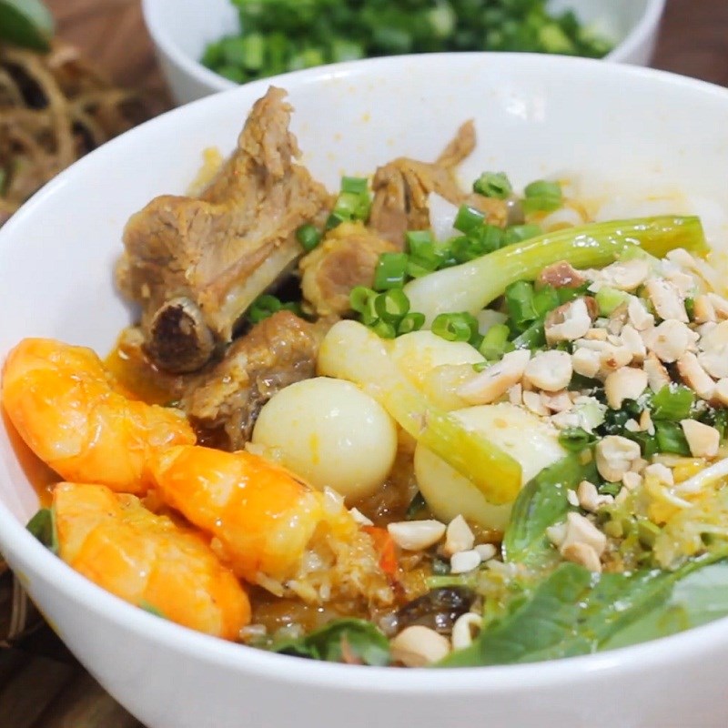 Cách nấu mì quảng sườn non siêu hấp dẫn chuẩn siêu đơn giản tại nhà - Hình 14