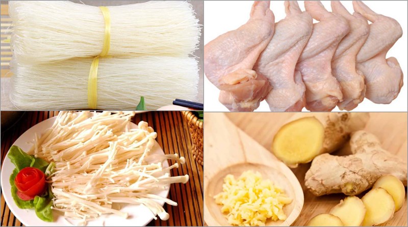 Cách nấu miến gà với nấm thơm ngon hấp dẫn, cực nhanh chóng - Hình 1