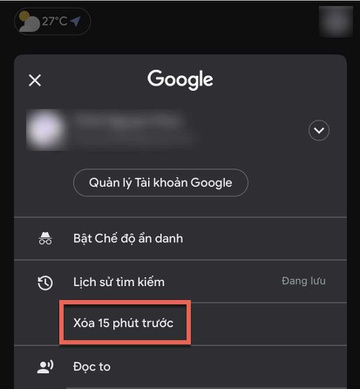 Cách xóa cụm từ vừa tìm kiếm trên Google - Hình 1