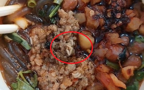 Mua phải bát mì đầy giòi ngoe nguẩy, cô gái lên mạng bóc phốt thì bị cư dân mạng phát hiện ngay chiêu trò - Hình 1