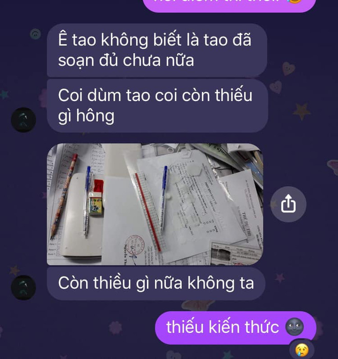 Nam sinh nhờ bạn thân check hộ đồ dùng trước giờ thi đại học, ai ngờ bị trả treo 1 câu mà tức anh ách - Hình 1