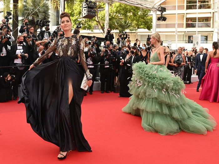 Sao nữ hay hở bạo lộ vùng nhạy cảm trên thảm đỏ Cannes 2021 - Hình 3