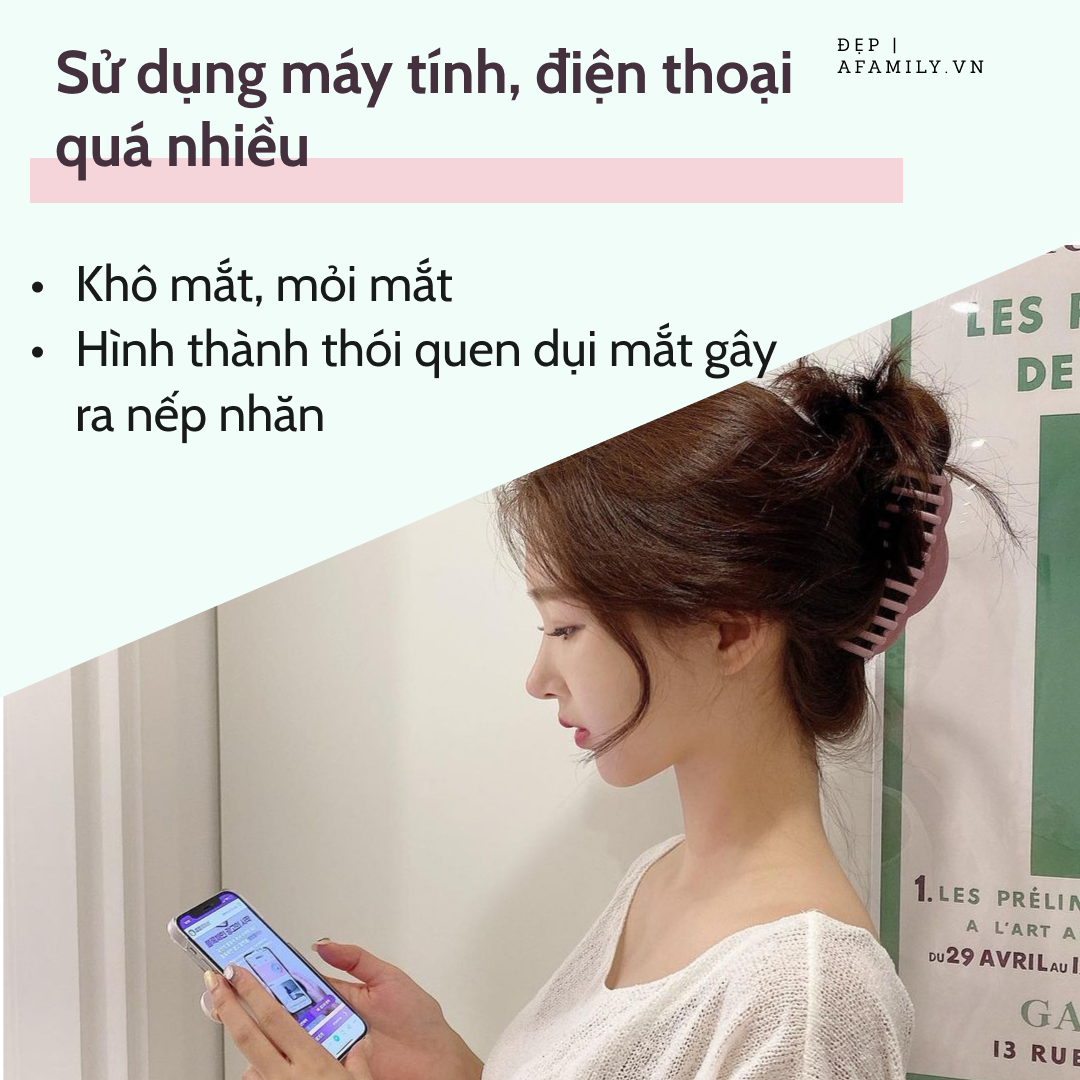 5 thói quen hình thành quầng thâm, nếp nhăn mà 80% các chị em đều mắc phải khi làm việc tại nhà - Hình 6