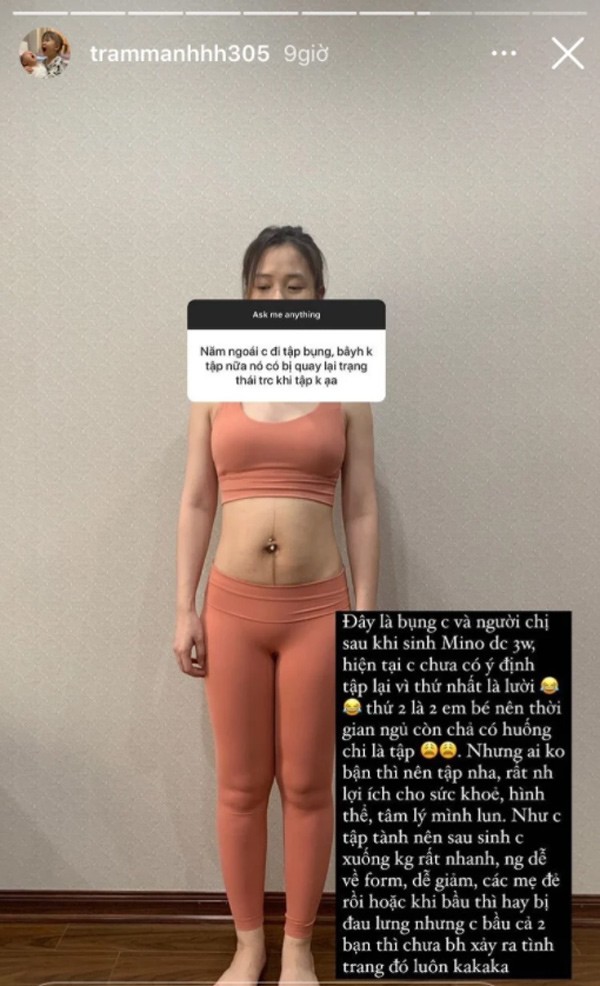 Cựu hotgirl Hà Nội tự tin đăng ảnh sau sinh 3 tuần, bụng bà đẻ còn sồ sề, thâm đen - Hình 2