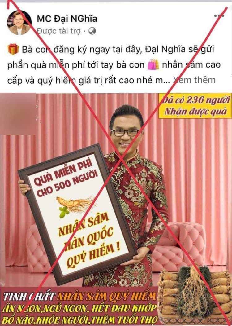 Hình ảnh mình bị quảng cáo sai trái, Đại Nghĩa liền đăng đàn cảnh giác - Hình 2