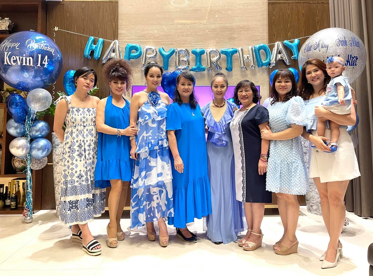 Vợ chồng Mai Thu Huyền mừng sinh nhật con trai - Hình 7