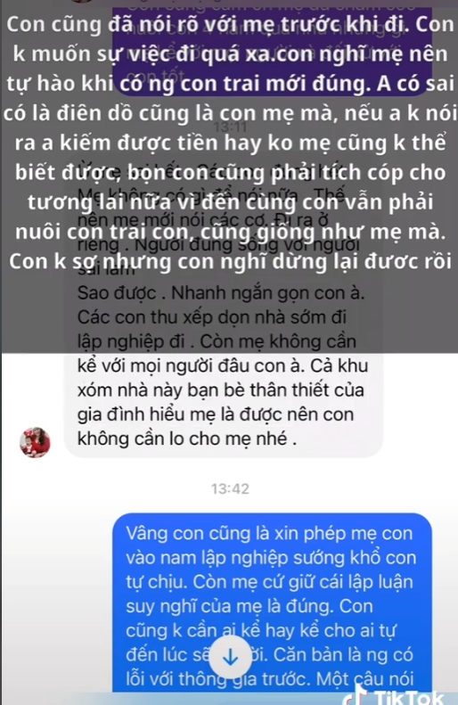 Vụ mẹ chồng quốc dân bóc phốt con dâu: Nàng dâu tung loạt đoạn chat lên tiếng Con không sợ nhưng dừng lại được rồi - Hình 6