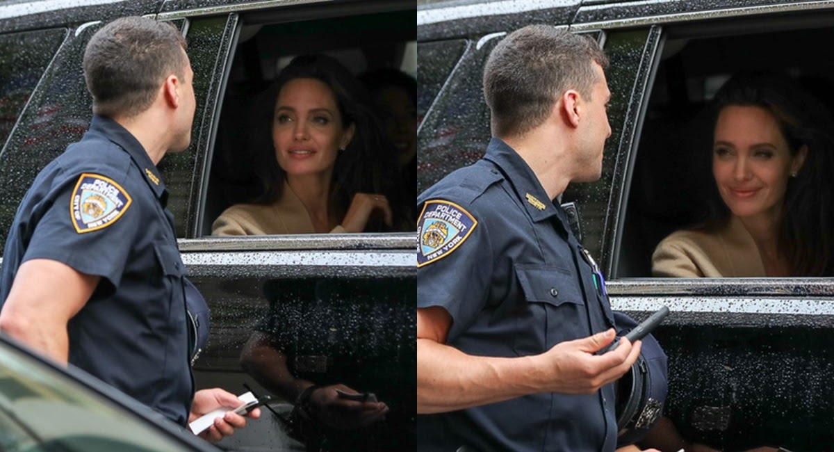 Angelina Jolie bị cảnh sát túm, nhan sắc cực phẩm khiến netizen si mê - Hình 6