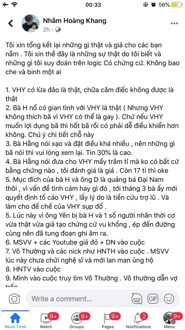 Nhâm Hoàng Khang tung loạt tin nhắn riêng tư với bà Phương Hằng: Nữ CEO mua vest tặng gymer Duy Nguyễn, bị dặn coi chừng giống ông Yên - Hình 2