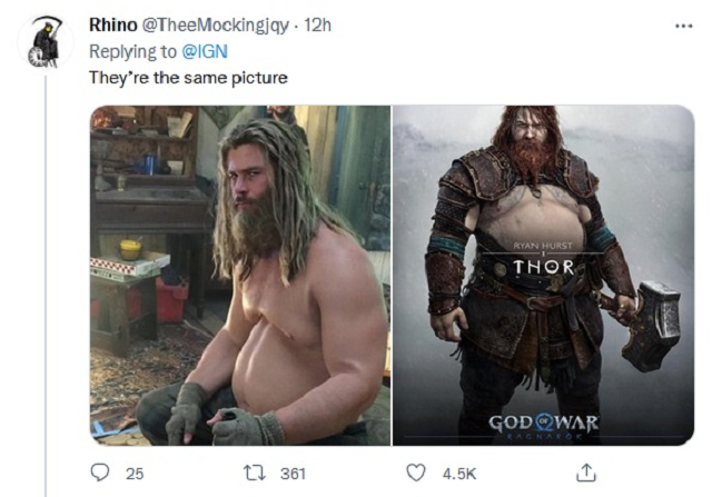 Chết cười với loạt ảnh chế tạo hình mới của Thor trong God of War: Ragnarok, cái bụng bia là điểm nhấn - Hình 3