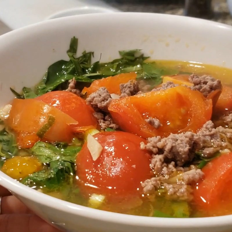Cách nấu bún thịt bò cà chua chua ngọt thơm ngon đơn giản cho bữa sáng - Hình 18