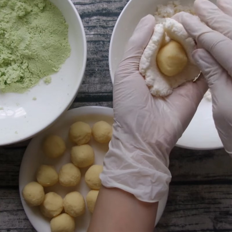 Cách làm bánh ít trần khoai mì nhân đậu xanh thơm ngon dẻo mềm dễ làm - Hình 13