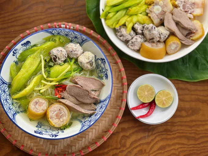 Bún mọc dọc mùng đậm đà hương vị Hà thành - Hình 1