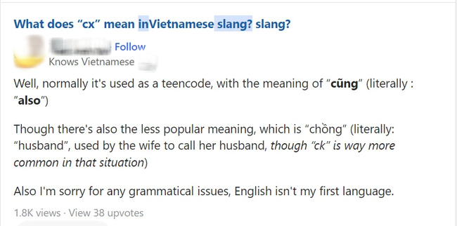 Anh Tây lên mạng tra cứu ý nghĩa một loạt từ Tiếng Việt, đọc từng từ mà dân tình cười ngất: Quả này phải hỏi mấy em tuổi teen - Hình 2