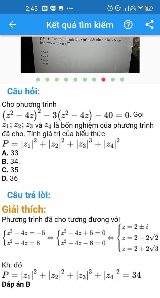 Bài Toán lớp 12 siêu đánh đố nhìn vào toàn số phức tạp, nhưng zoom kĩ vào đáp án dân tình mới phát hiện sự thật ngã ngửa - Hình 1