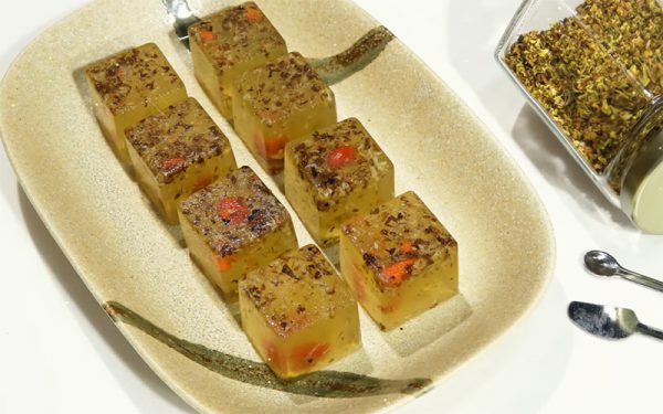 Món bánh quế hoa bằng bột rau câu ngon lạ miệng - Hình 1