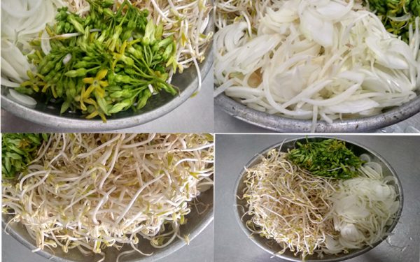 Món bánh xèo tôm mực bằng chảo chống dính - Hình 3
