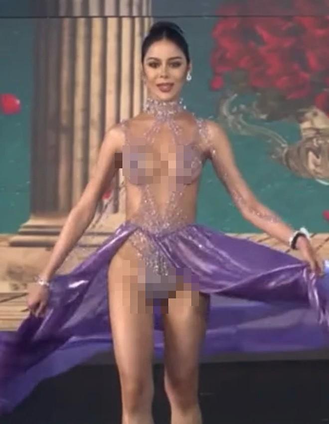 SỐC: Thí sinh mặc váy như truổng cời hở 80% cơ thể thi Hoa hậu - Hình 4