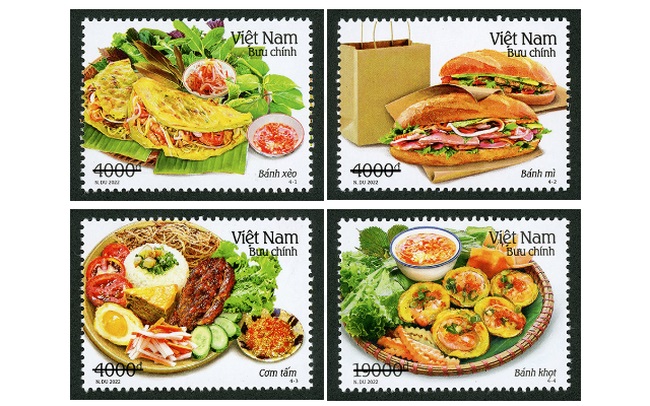 Cơm tấm, bánh mì, bánh xèo, bánh khọt lên tem ẩm thực Việt - Hình 1