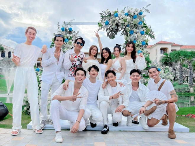 Không gian tiệc cưới lãng mạn của Diệu Nhi và Anh Tú, cô dâu lầy lội trước giờ G - Hình 17
