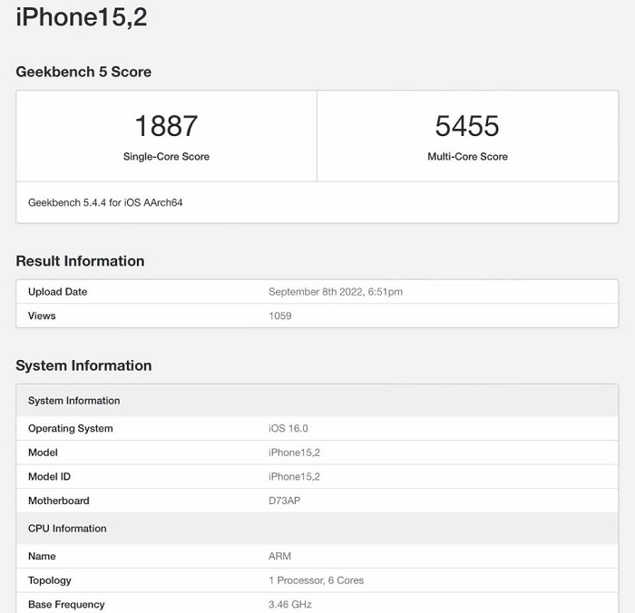 Lộ điểm hiệu năng chip A16 Bionic của iPhone 14 Pro, mạnh hơn A15 Bionic 17% - Hình 2