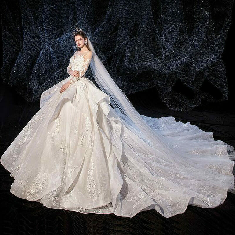 15 mẫu váy cưới xòe công chúa lộng lẫy sang trọng cho cô dâu